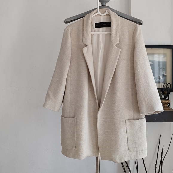 Zara Jackets & Blazers - Zara Cream Colored Blazer